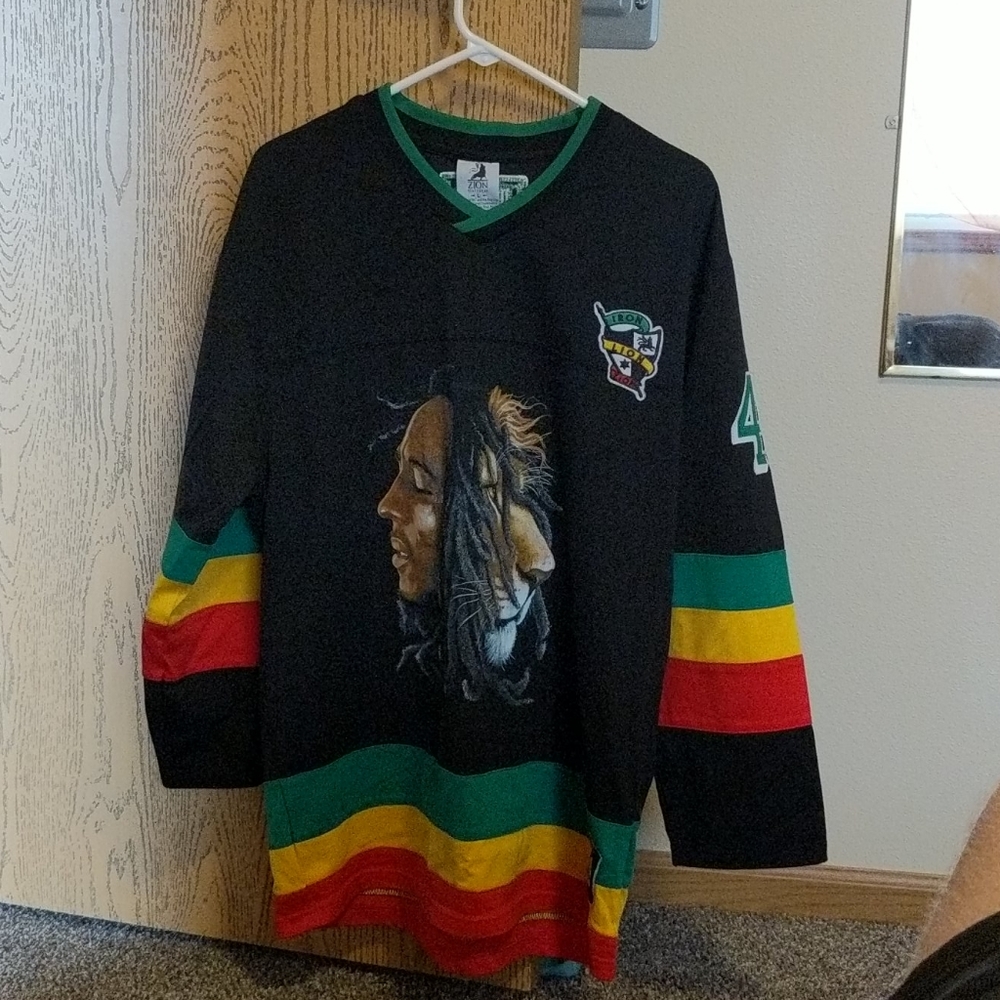 Bob Marley hockey jersey Large